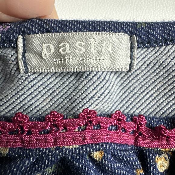 Pasta Japan Floral Lace Bow Baby Cami Tank Top XS Coquette Fairy Ditsy Floral - Picture 7 of 10